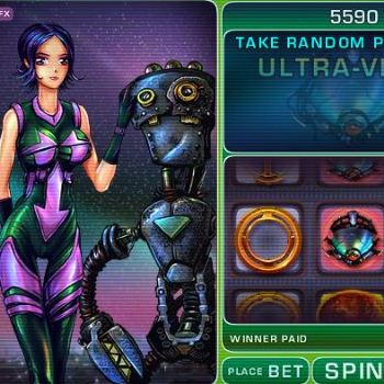 Play with a Beautiful Girl and Aliens