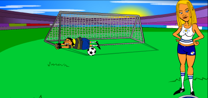 Soccer with a Blonde